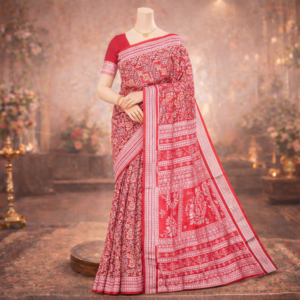 Ikat Sambalpuri Silk Saree