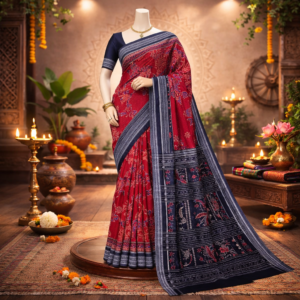 New Elephant Design Sambalpuri Cotton Saree