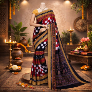 Pasapalli Design Sambalpuri Cotton Saree